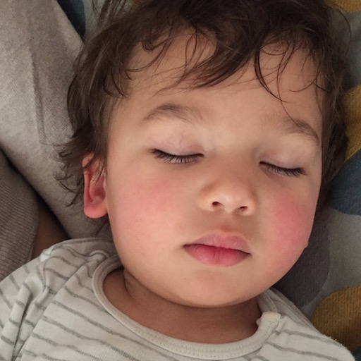 The content image, my toddler sleeping